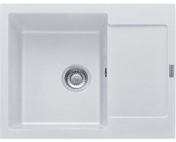 FRANKE MARIS MRG 611-62 fragranitový dřez 620x500 mm, otočný, odkapávač, bílá led