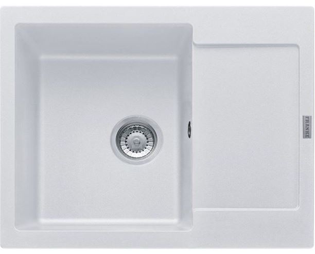 FRANKE MARIS MRG 611-62 fragranitový dřez 620x500 mm, otočný, odkapávač, bílá led 114.0284.758 Obrázek - Hlavní obrázek