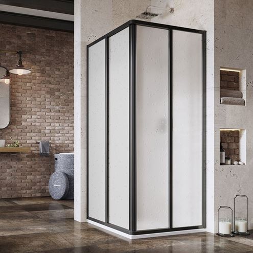 RAVAK SUPERNOVA SRV2 75 sprchové dveře 75x195 cm, posuvné, černá/plast pearl 14V303O211 Obrázek - Hlavní obrázek