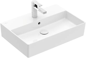 VILLEROY & BOCH MEMENTO 2.0 umyvadlo 60 cm, s otvorem pro baterii a přepadem, broušené, alpská bílá 4A226G01 Obrázek - fotka