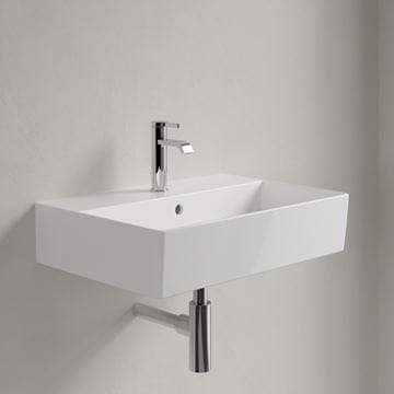 VILLEROY & BOCH MEMENTO 2.0 umyvadlo 60 cm, s otvorem pro baterii a přepadem, broušené, alpská bílá 4A226G01 Obrázek - fotka
