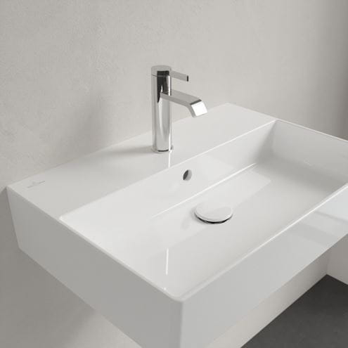 VILLEROY & BOCH MEMENTO 2.0 umyvadlo 60 cm, s otvorem pro baterii a přepadem, broušené, alpská bílá 4A226G01 Obrázek - fotka