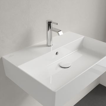 VILLEROY & BOCH MEMENTO 2.0 umyvadlo 60 cm, s otvorem pro baterii a přepadem, broušené, alpská bílá 4A226G01 Obrázek - fotka