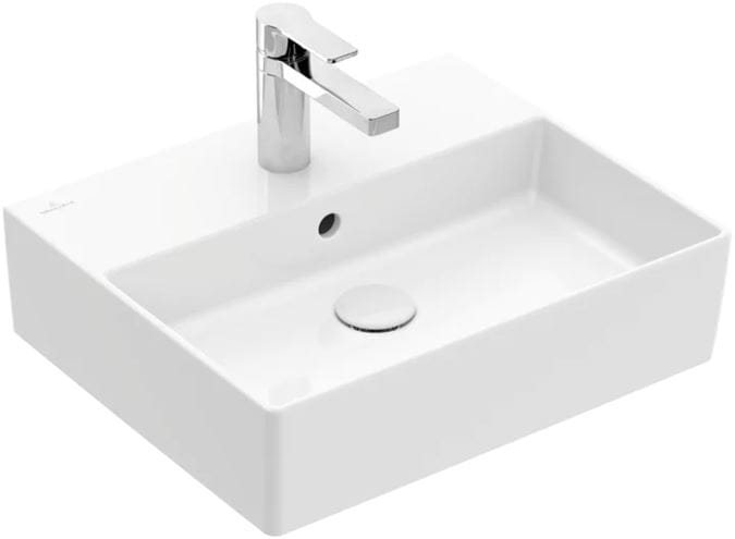 VILLEROY & BOCH MEMENTO 2.0 umyvadlo 50 cm, s otvorem pro baterii a přepadem, broušené, alpská bílá 4A225G01 Obrázek - fotka
