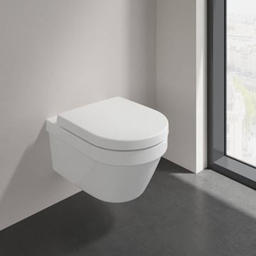 VILLEROY & BOCH ARCHITECTURA závěsné WC, se SoftClosing sedátkem, DirectFlush splachování, alpská bílá 4694HR01 Obrázek - fotka
