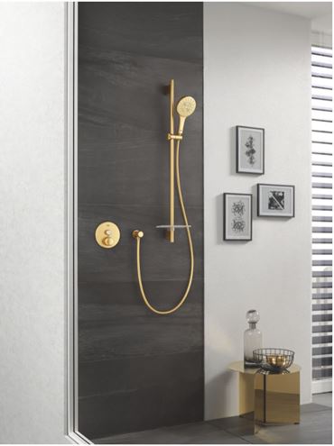 GROHE RAINSHOWER SMARTACTIVE 130 ruční sprcha pr. 130 mm, 3 proudy, Water Saving, kartáčovaný cool sunrise 26574GN0 Obrázek - fotka