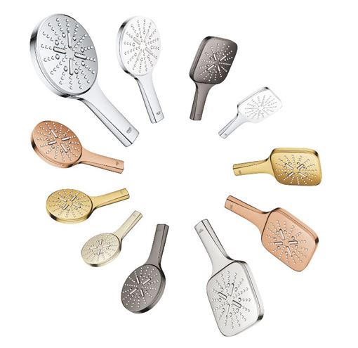 GROHE RAINSHOWER SMARTACTIVE 130 ruční sprcha pr. 130 mm, 3 proudy, Water Saving, kartáčovaný hard graphite 26574AL0 Obrázek - fotka