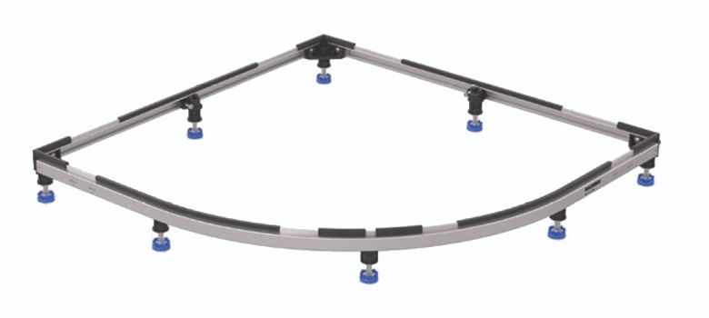 KALDEWEI 5300 ZIRKON instalační rám 1000x1000mm, pro čtvrtkruhové a pětiúhelníkové sprchové vaničky 530000160000 Obrázek - Hlavní obrázek
