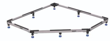 KALDEWEI 5300 ZIRKON instalační rám 1000x1000mm, pro čtvrtkruhové a pětiúhelníkové sprchové vaničky 530000160000 Obrázek - fotka