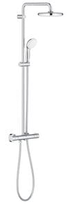 GROHE BAU SYSTEM 210 sprchový set s termostatickou baterií, horní sprcha, ruční sprcha, tyč, hadice, chrom