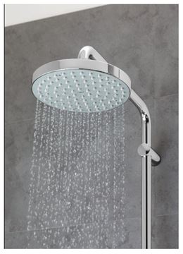 GROHE TEMPESTA SYSTEM 210 sprchový set s termostatickou baterií, horní sprcha, ruční sprcha se 3 proudy, tyč, hadice, Water Saving, chrom 26848000 Obrázek - fotka