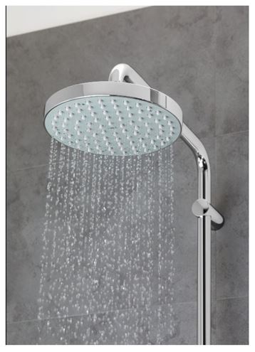 GROHE TEMPESTA SYSTEM 210 sprchový set s termostatickou baterií, horní sprcha, ruční sprcha se 3 proudy, tyč, hadice, Water Saving, chrom 26848000 Obrázek - fotka