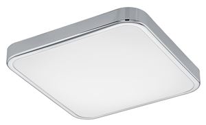 EGLO MANILVA 1 stropní LED svítidlo, 3000 K, 1100 lm, 290x290 mm, chrom