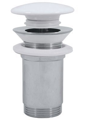 CONCEPT umyvadlová výpust, click-clack, s přepadem, bílá PT1000485 Obrázek - Hlavní obrázek