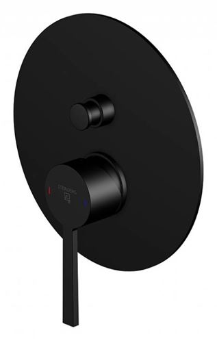 STEINBERG 260 vanová podomítková baterie, s přepínačem, matt black 260 2103 3 S Obrázek - Hlavní obrázek