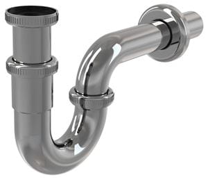 ALCA A432 designový sifon k umyvadlu DN32, s převlečnou maticí 5/4, chrom