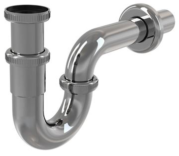ALCA A432 designový sifon k umyvadlu DN32, s převlečnou maticí 5/4, chrom