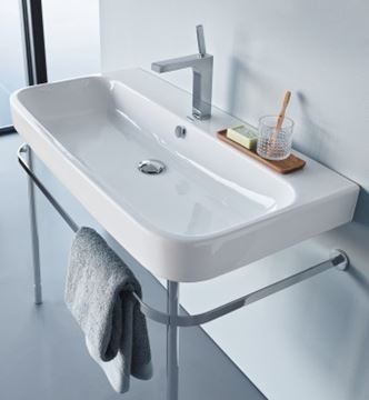 DURAVIT HAPPY D.2 umyvadlo 100 cm, s otvorem pro baterii a přepadem 2318100000 Obrázek - fotka