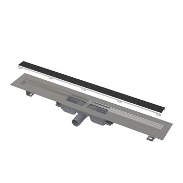 ALCA APZ115 MARBLE LOW sprchový žlab 1050 mm, do prostoru i ke stěně, boční odtok DN 40, rošt pro vložení dlažby, PP/nerez ocel