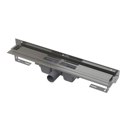 ALCA APZ4 FLEXIBLE sprchový žlab 550 mm, ke stěně, boční odtok DN 50, bez roštu, PP/nerez ocel APZ4-550 Obrázek - Hlavní obrázek