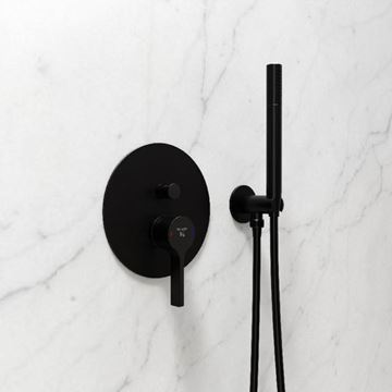 STEINBERG 280 vanová podomítková baterie, s přepínačem, matt black 280 2103 3 S Obrázek - fotka