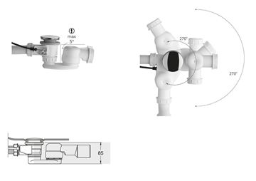 POLYSAN vanový sifon DN40, s převlečnou maticí 6/4 71712 Obrázek - fotka
