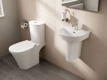 IDEAL STANDARD CONNECT AIR ARC umývátko 40 cm, s otvorem pro baterii a přepadem E070101 Obrázek - fotka
