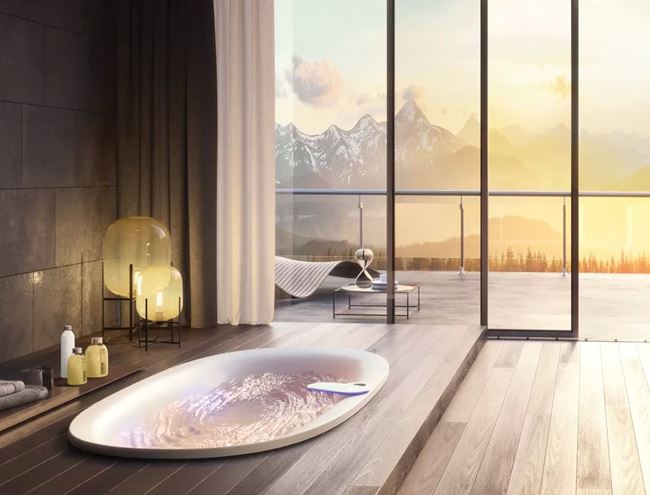 JACUZZI ARGA vana 175x85 cm, hydromasážní, s nožičkami, akrylát ARG106C0110 Obrázek - fotka