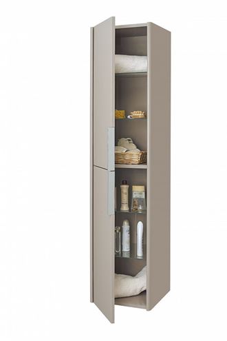 DŘEVOJAS ENZO SVD2 35 vysoká skříňka 35,9x35,2x154,5 cm, 2 dvířka, panty vlevo, matná béžová 146573-T32 Obrázek - fotka