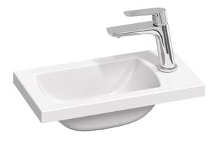 RAVAK CLASSIC II 400 umývátko 40 cm, s otvorem pro baterii, bez přepadu, litý mramor