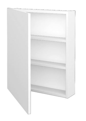 DŘEVOJAS Q GA 60 zrcadlová skříňka 60x68x14,8 cm, panty vlevo, lamino, lesklá bílá 29015 Obrázek - fotka