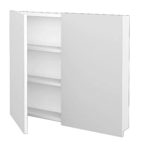 DŘEVOJAS Q GA2 80 zrcadlová skříňka 80x68x14,8 cm, lamino, lesklá bílá 29039 Obrázek - fotka