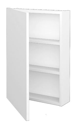 DŘEVOJAS Q GA 50 zrcadlová skříňka 50x68x14,8 cm, panty vlevo, lamino, lesklá bílá 29008 Obrázek - Hlavní obrázek