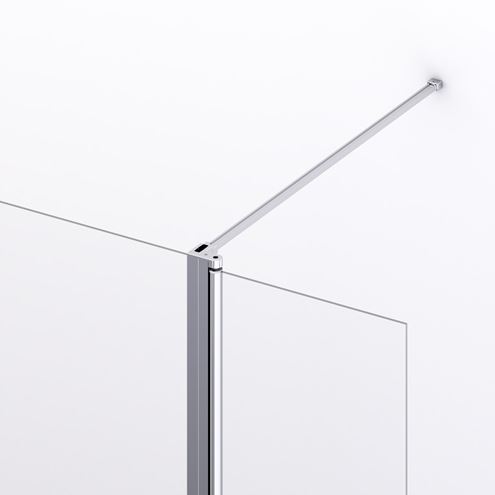 RONAL DIVERA D22F1 boční stěna 90x200 cm, aluchrom/sklo screen D22F1 090 50 87 Obrázek - fotka