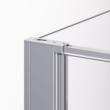 RONAL DIVERA D22F1 boční stěna 90x200 cm, aluchrom/sklo screen D22F1 090 50 87 Obrázek - fotka