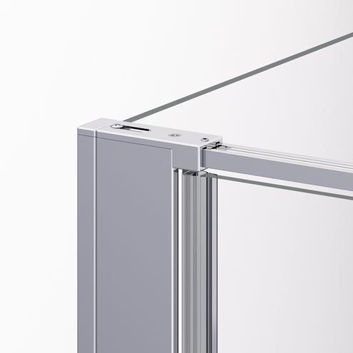 RONAL DIVERA D22F1 boční stěna 90x200 cm, aluchrom/sklo screen D22F1 090 50 87 Obrázek - fotka