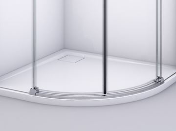 RONAL DIVERA D22SRB sprchový kout 90x90 cm, R550, posuvné dveře, sklo, aluchrom/Screen D22SRB55 090 50 87 Obrázek - fotka