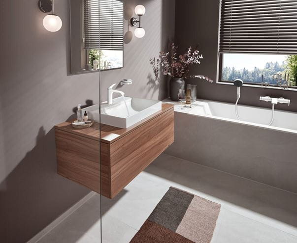 HANSGROHE VIVENIS umyvadlová stojánková baterie, EcoSmart, matná bílá 75022700 Obrázek - fotka