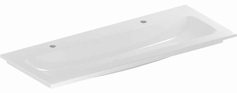 GEBERIT ICON umyvadlo 120 cm, se 2 otvory pro baterie, bez přepadu, KeraTect 501.846.00.2 Obrázek - Hlavní obrázek