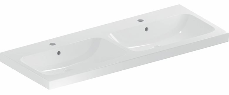 GEBERIT ICON LIGHT dvojumyvadlo 120 cm, se 2 otvory pro baterie a přepadem 501.838.00.1 Obrázek - Hlavní obrázek