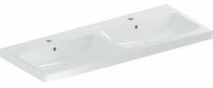 GEBERIT ICON LIGHT dvojumyvadlo 120 cm, se 2 otvory pro baterie a přepadem