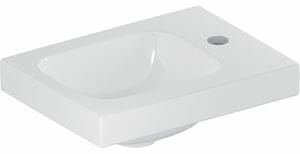 GEBERIT ICON LIGHT umývátko 38 cm, s otvorem pro baterii vpravo, bez přepadu