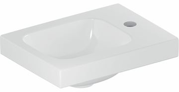 GEBERIT ICON LIGHT umývátko 38 cm, s otvorem pro baterii vpravo, bez přepadu