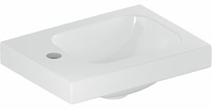GEBERIT ICON LIGHT umývátko 38 cm, s otvorem pro baterii vpravo, bez přepadu