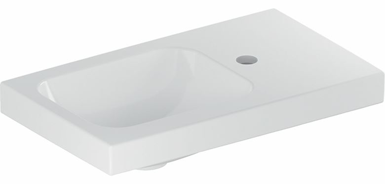 GEBERIT ICON LIGHT umývátko 53 cm, s otvorem pro baterii vpravo, bez přepadu 501.832.00.1 Obrázek - Hlavní obrázek