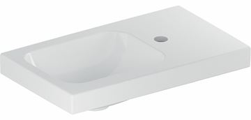 GEBERIT ICON LIGHT umývátko 53 cm, s otvorem pro baterii vpravo, bez přepadu