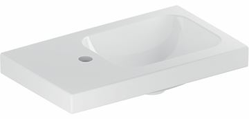 GEBERIT ICON LIGHT umývátko 53 cm, s otvorem pro baterii vlevo, bez přepadu
