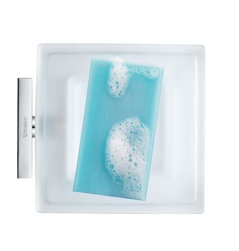 DURAVIT KARREE mýdlenka, nástěnná, sklo, chrom 0099521000 Obrázek - fotka