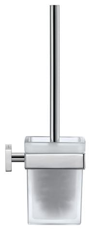 DURAVIT KARREE WC štětka, nástěnná, matné sklo, chrom 0099571000 Obrázek - Hlavní obrázek
