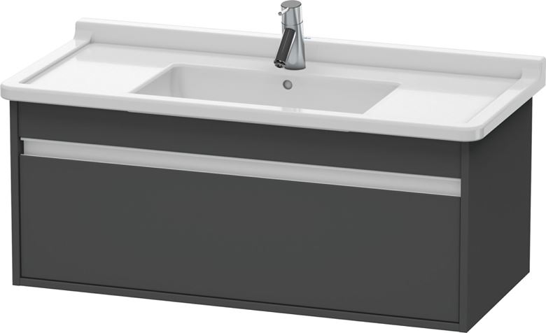DURAVIT KETHO skříňka pod umyvadlo 100x45,5x41 cm, 1 zásuvka, Graphit matt KT666504949 Obrázek - Hlavní obrázek